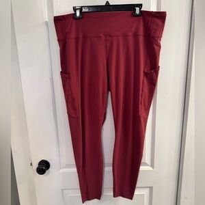 Lululemon Fast and Free High-Rise Tight 28" *Brushed Nulux Mulled Wine